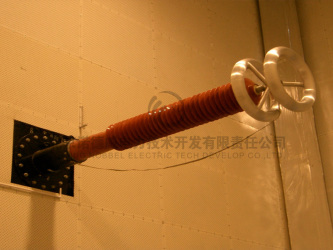 500kV wall bushing in the test hall of Wuhan High School
