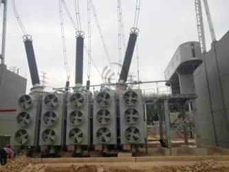 山东电力设备厂-甘肃石佛变363kV玻璃钢干式变压器套管运行